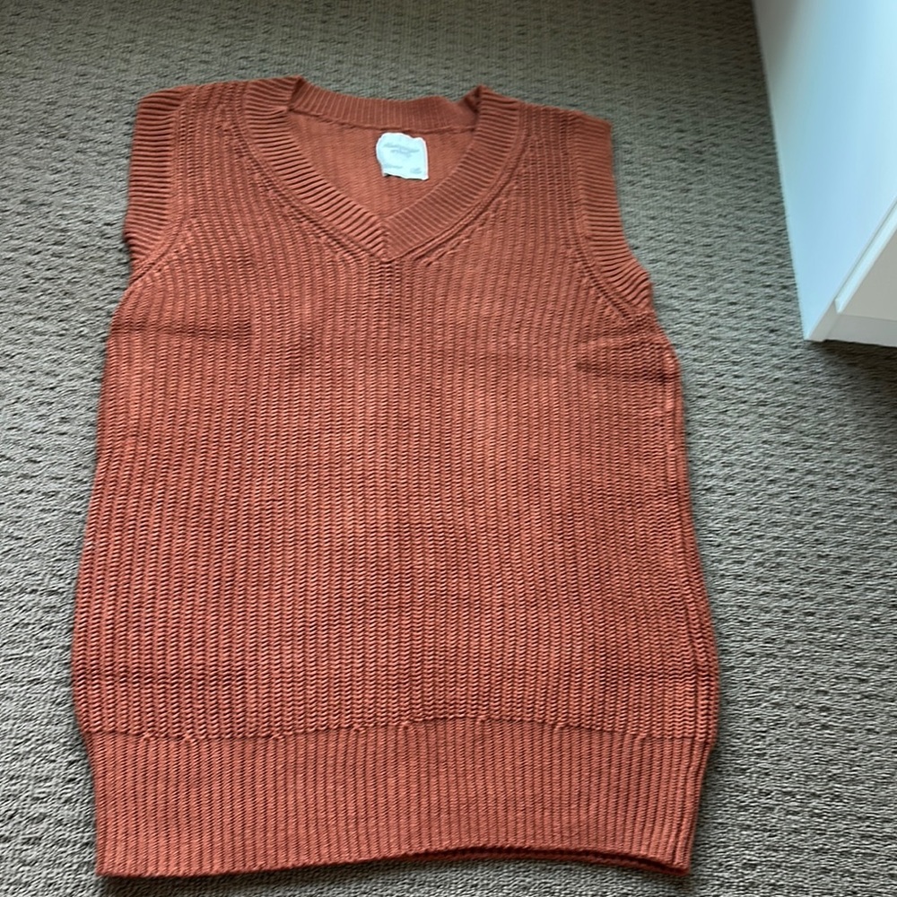 Abercrombie & Fitch caramel brown sleeveless sweater vest dress